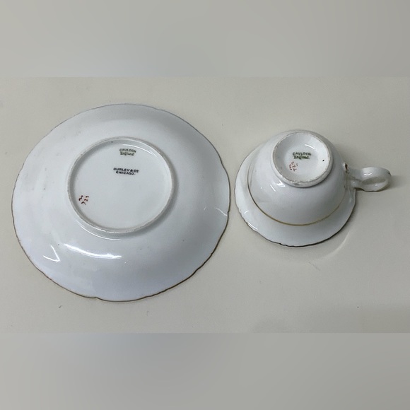 Vintage Royal Cauldon England for Burley Chicago Floral Demitasse Cup & Saucer - Picture 14 of 16